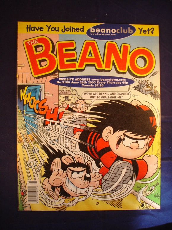 P - Beano Comic # 3180 - 28th June 2003  -