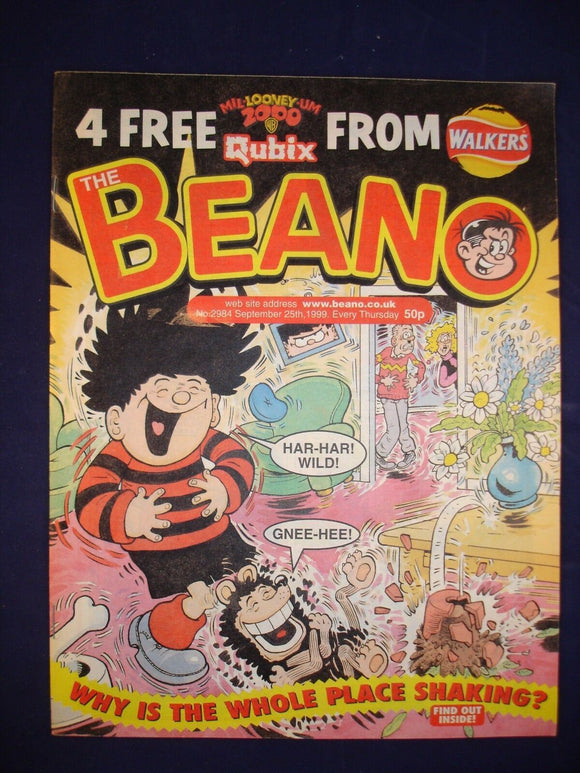 P - Beano Comic # 2984 - 25th September 1999  -