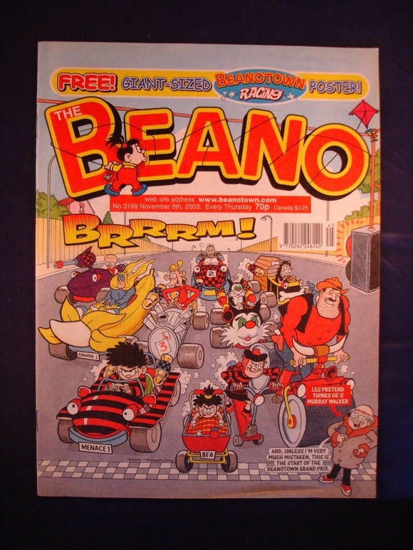 P - Beano Comic # 3199 - 8th November 2003  -