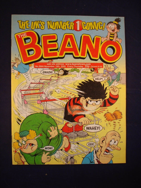 P - Beano Comic # 3044 - 18th November 2000  -