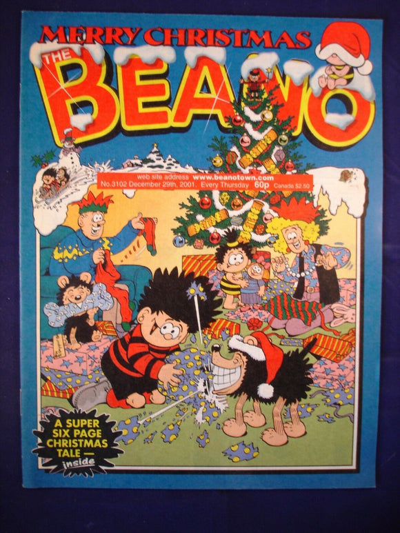 P - Beano Comic # 3102 - 29th December 2001  -