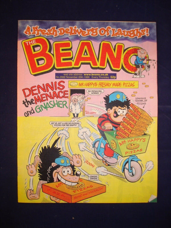 P - Beano Comic # 2992 - 20th November 1999  -