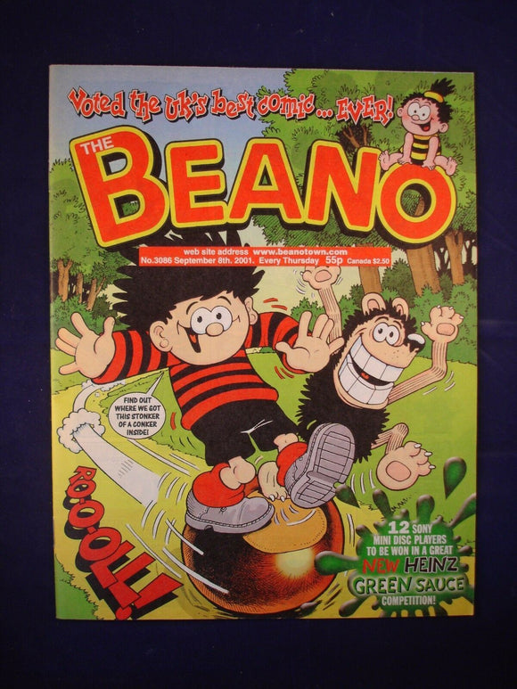 P - Beano Comic # 3086 - 8th September 2001  -