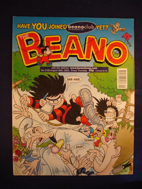 P - Beano Comic # 3189 - 30th August 2003  -