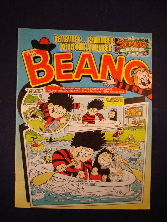 P - Beano Comic # 3051- 6th January  2001  -