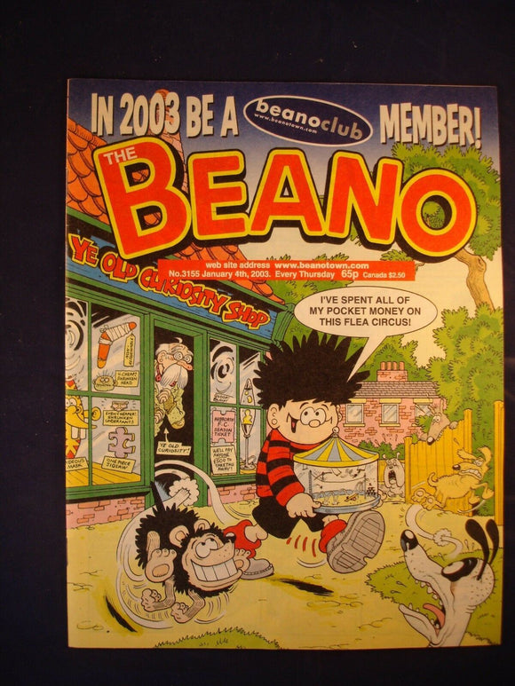 P - Beano Comic # 3155 - 4th January 2003  -