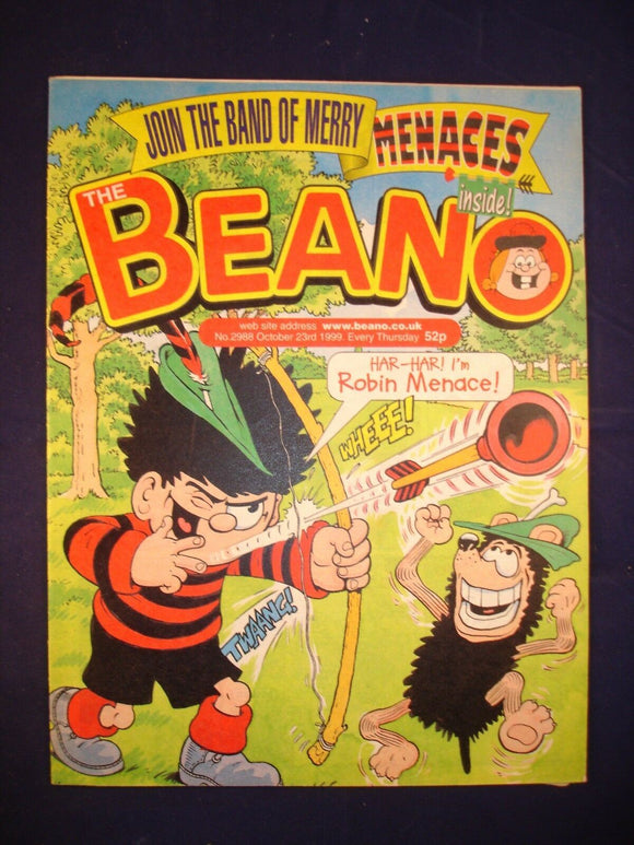 P - Beano Comic # 2988 - 23rd October 1999  -