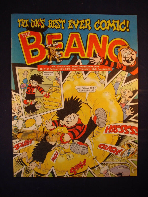 P - Beano Comic # 3160 - 8th February 2003  -