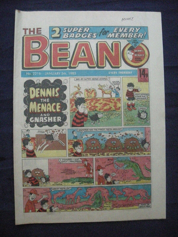 * Beano Comic - 2216 - January 5 1985