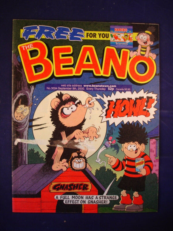 P - Beano Comic # 3034 - 9th September 2000  -