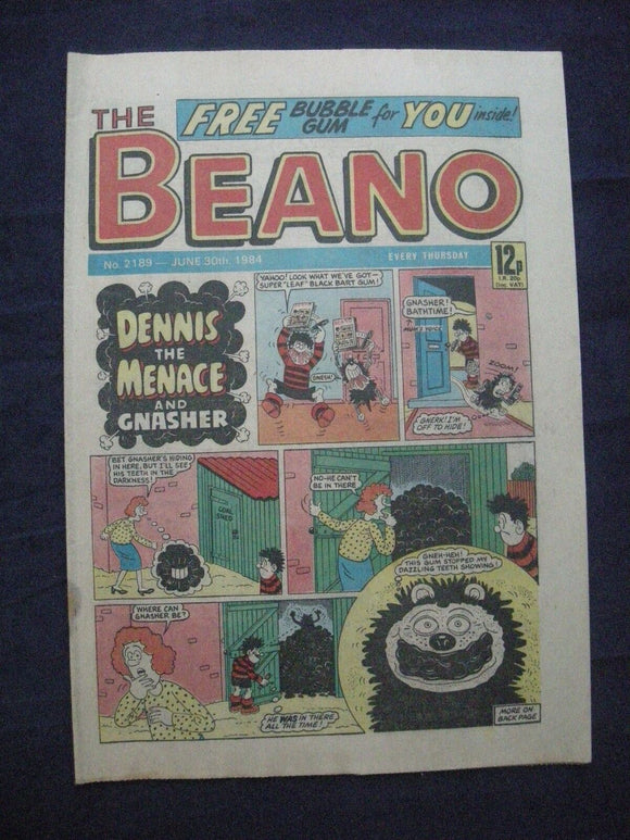 * Beano Comic - 2189 - June 30 1984