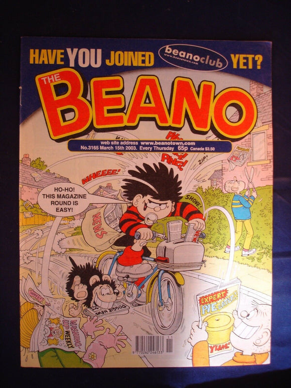 P - Beano Comic # 3165 - 15th March 2003  -