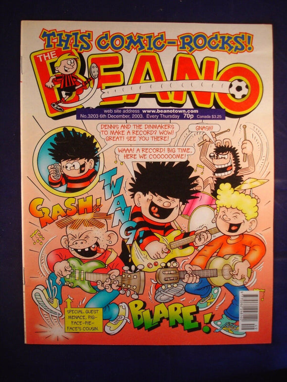 P - Beano Comic # 3203 - 6th December 2003  -