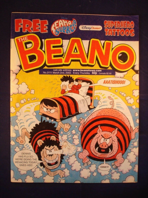 P - Beano Comic # 3111 - 2nd March 2002