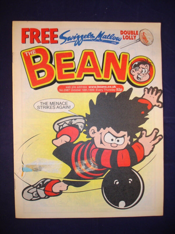P - Beano Comic # 2987 - 16th October 1999  -