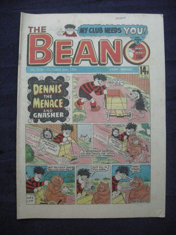 * Beano Comic - 2205 - October 20 1984