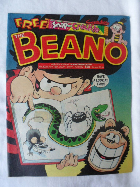 Beano British Comic - # 3026 - 15 July 2000