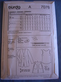 Burda Style 7076 sewing pattern Blouse, jacket and shorts sizes european 34-44
