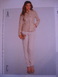Burda Style 7236 sewing pattern trouser suit sizes european 16 - 22 (Miss Petite