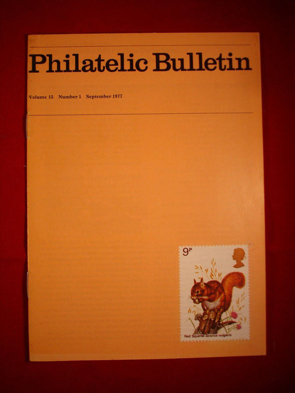 GB Stamps - British Philatelic Bulletin - Vol 15 # 1 - September 1977