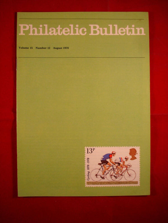 GB Stamps - British Philatelic Bulletin - Vol 15 # 12 - August 1978