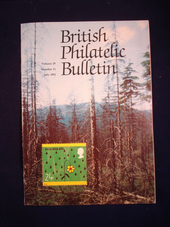 GB Stamps - British Philatelic Bulletin - Vol 29 # 11 - July 1992