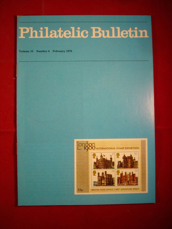 GB Stamps - British Philatelic Bulletin - Vol 15 # 6 - February 1978