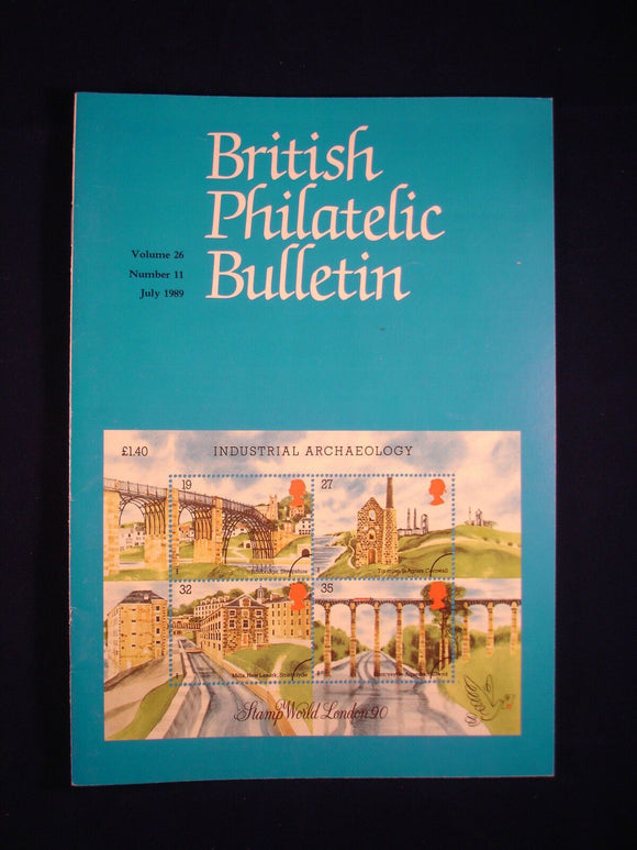 GB Stamps - British Philatelic Bulletin - Vol 26 # 11 - July 1989