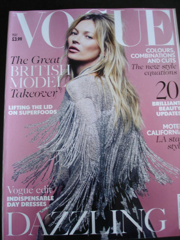 Vogue UK Magazine May 2014 Kate Moss
