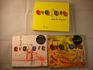 CD Single - Erasure - Run to the Sun CD1 and CD2 - LCD MUTE 153 + CD MUTE 153