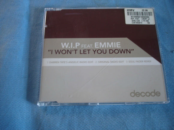 W.I.P. Feat Emmie - I won't let you down - CDSTAS3210 - CD Single (B1)