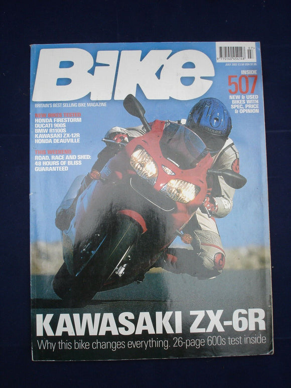 Bike Magazine - July 2002 - Zx-6R - 26 page 600's test