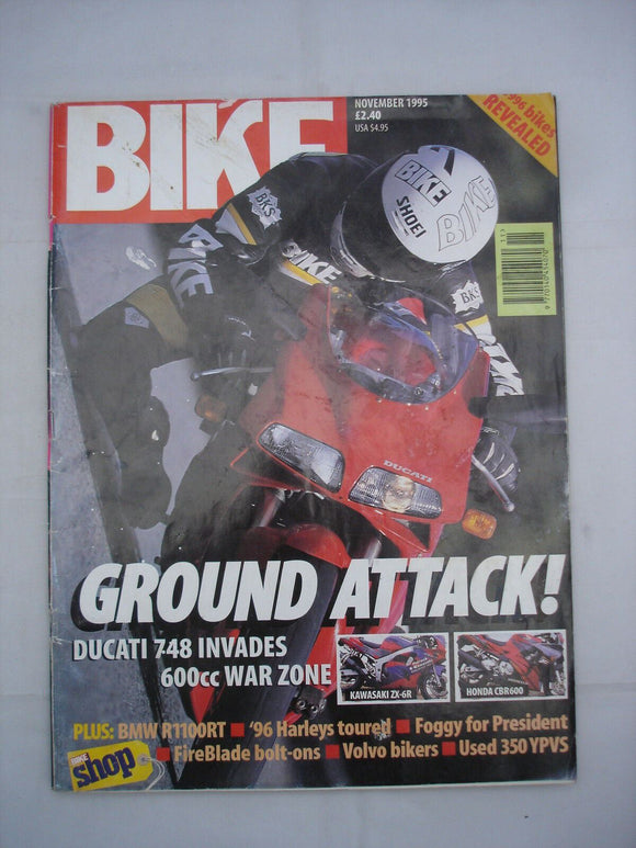 Bike Magazine - Nov 1995 - Ducati 748 - Harley - 350YPVS