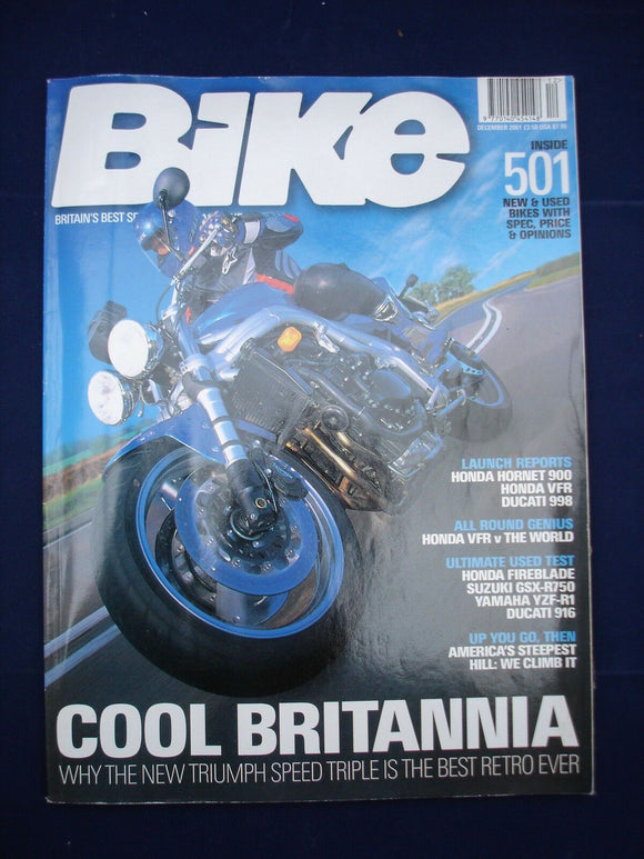 Bike Magazine - Dec 2001 - Triumph Speed Triple