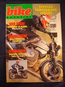 Bike magazine - December 1987 - Norton - NX650 - Rolls Royce Merlin