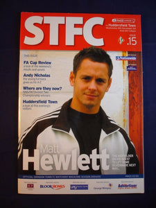 * Football Programme - Swindon Town v Huddersfield - 8 December 2004