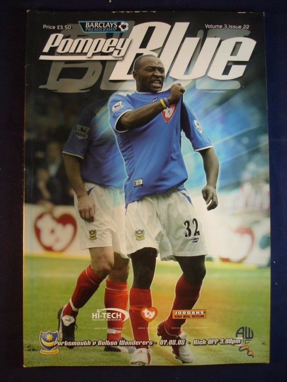 * Football Programme Portsmouth Pompey PFC v Bolton - 7 May  2005