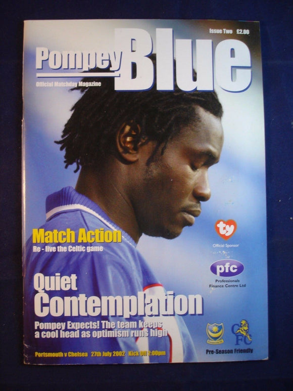* Football Programme Portsmouth Pompey PFC v Chelsea - 27 July 2002