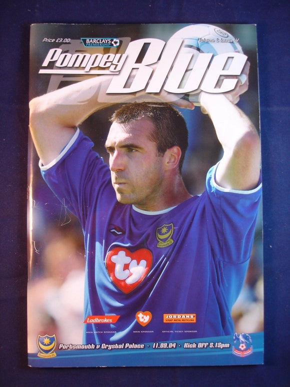 * Football Programme Portsmouth Pompey PFC v Crystal Palace - 11 September 2004