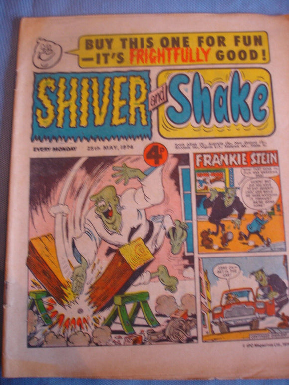 Shiver and Shake Comic - 25th May 1974