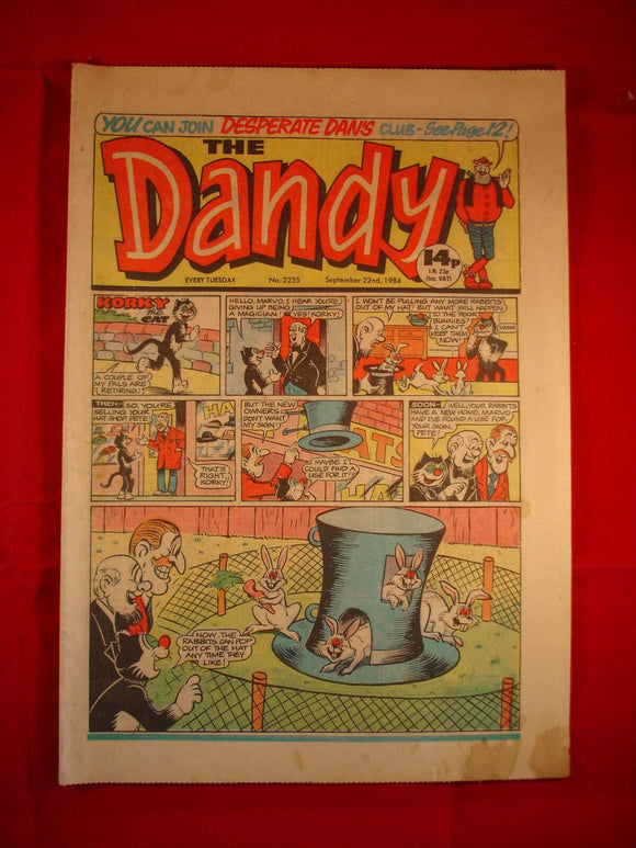 Dandy Comic - # 2235 - September 22nd 1984