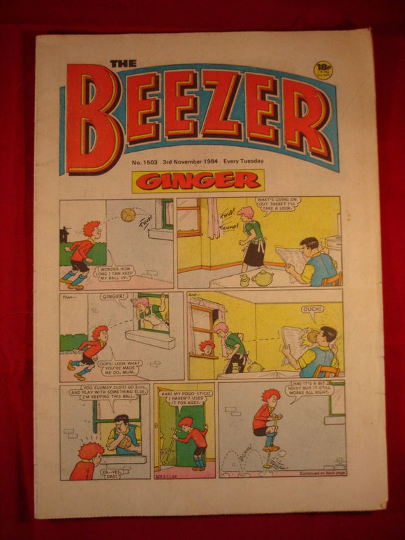 Beezer Comic - 1503 - 3rd November 1984