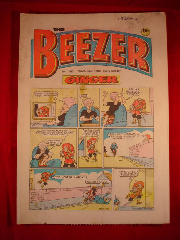 Beezer Comic - 1450 - 29th October 1983
