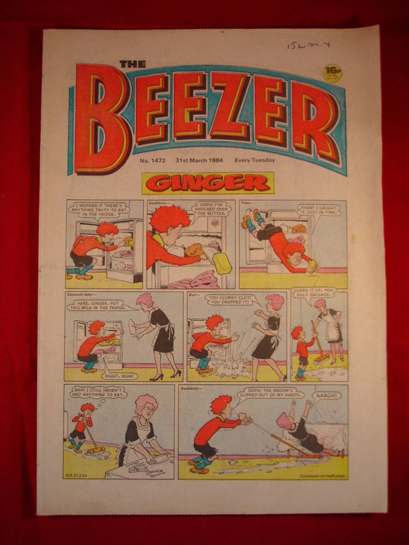 Beezer Comic - 1472 - 31st March 1984