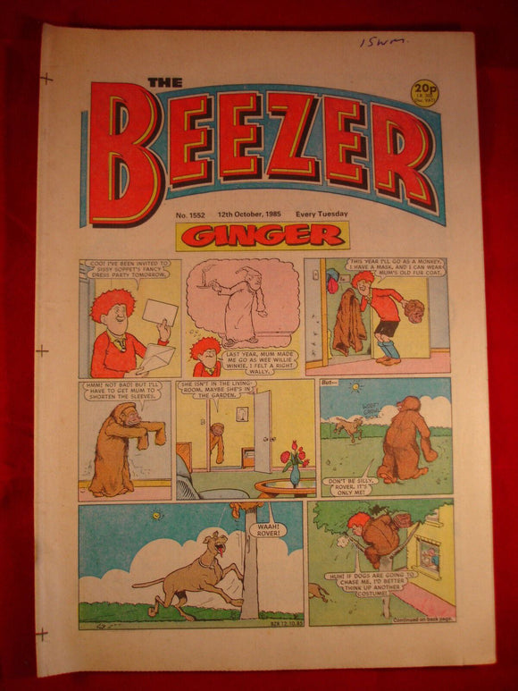 Beezer Comic - 1552 - 12th October 1985