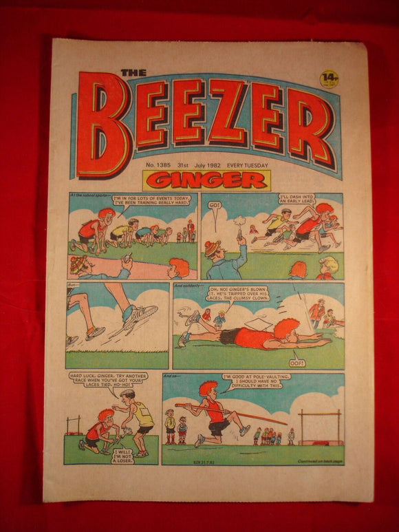 Beezer Comic - 1385 - 31st July 1982