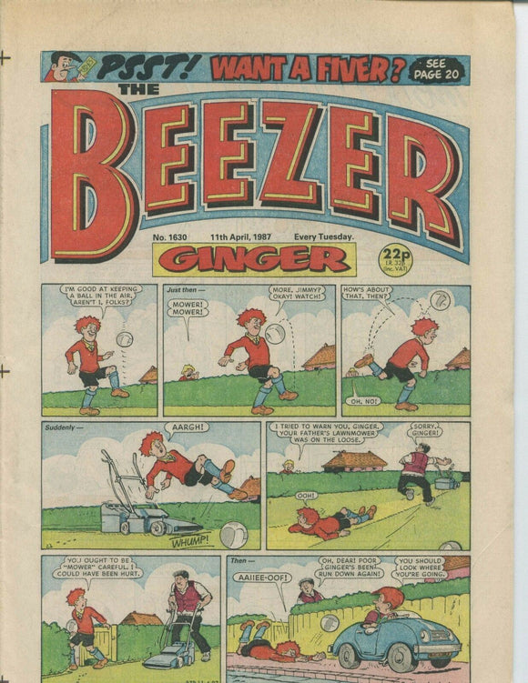 Beezer Comic - 1630 - 11th April 1987