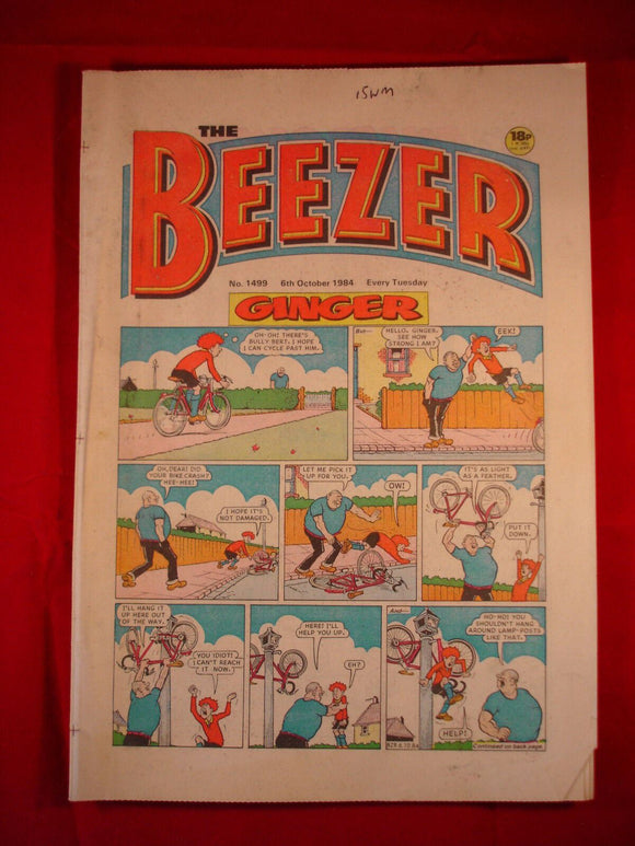 Beezer Comic - 1499 - 6th October 1984