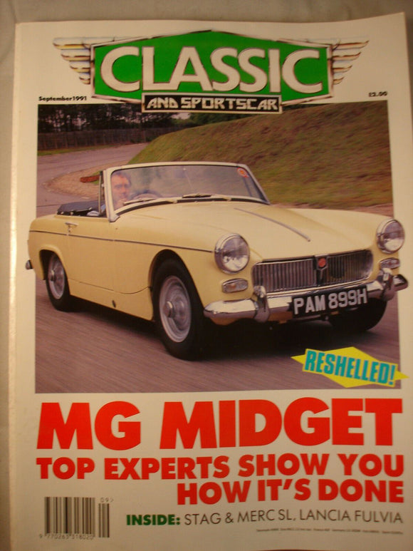 Classic and Sports car magazine - September 1991 - MG Midget