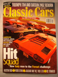 Classic Cars  Magazine August 1997 - Italian supercars